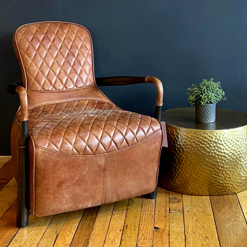 John Wayne Rustic Leather Armchair