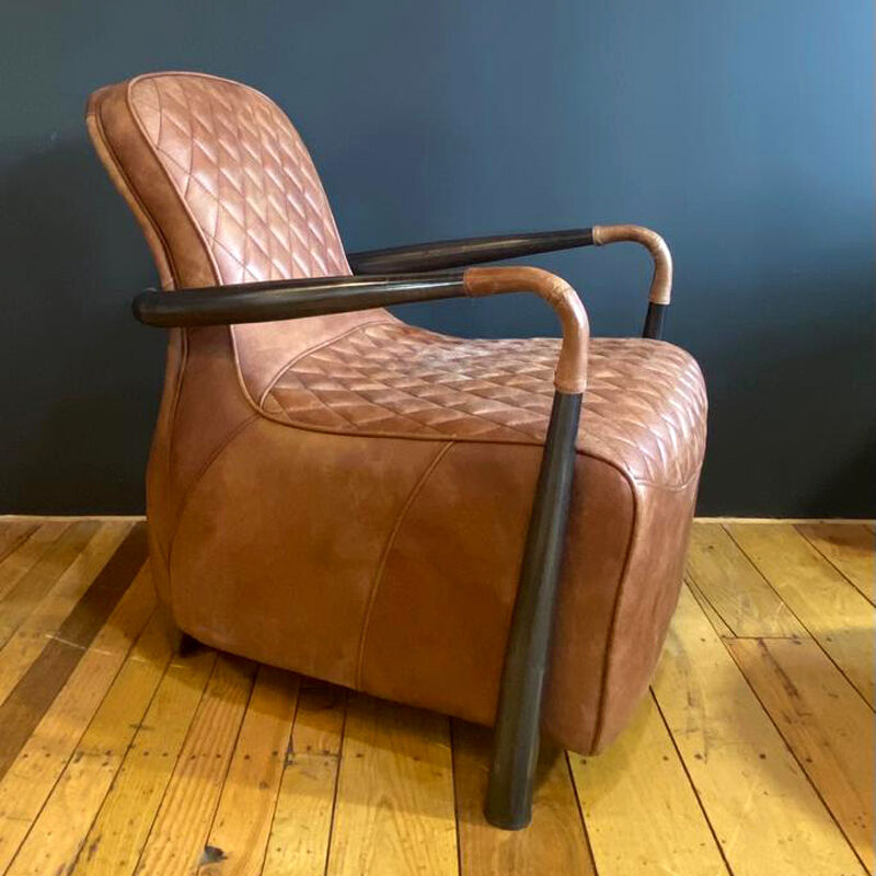 John Wayne Rustic Leather Armchair