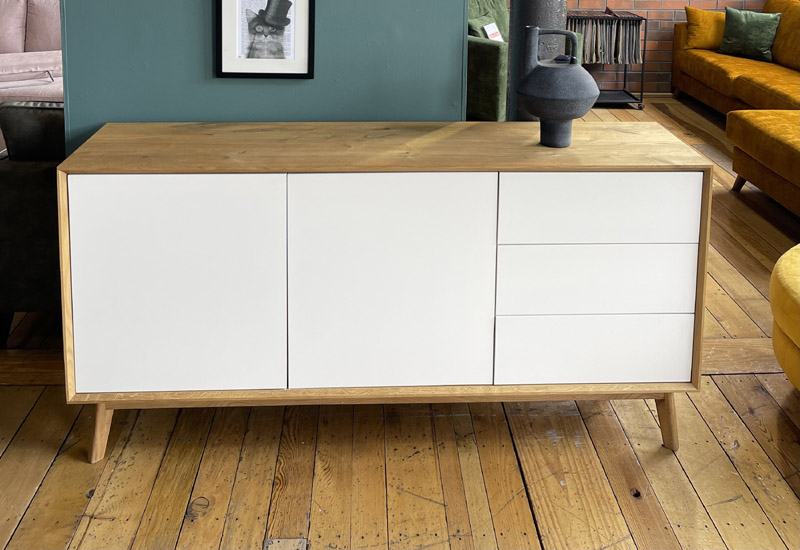 Tobin large sideboard all white in white oil