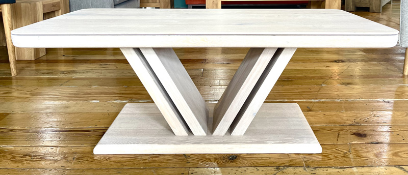 Chicago coffee table in white wash finish